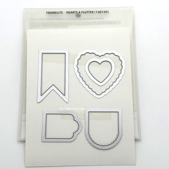 Stampin' Up! Hearts A Flutter Stamps Sizzix Framelits Die Love Valentine Wedding - Picture 4 of 9